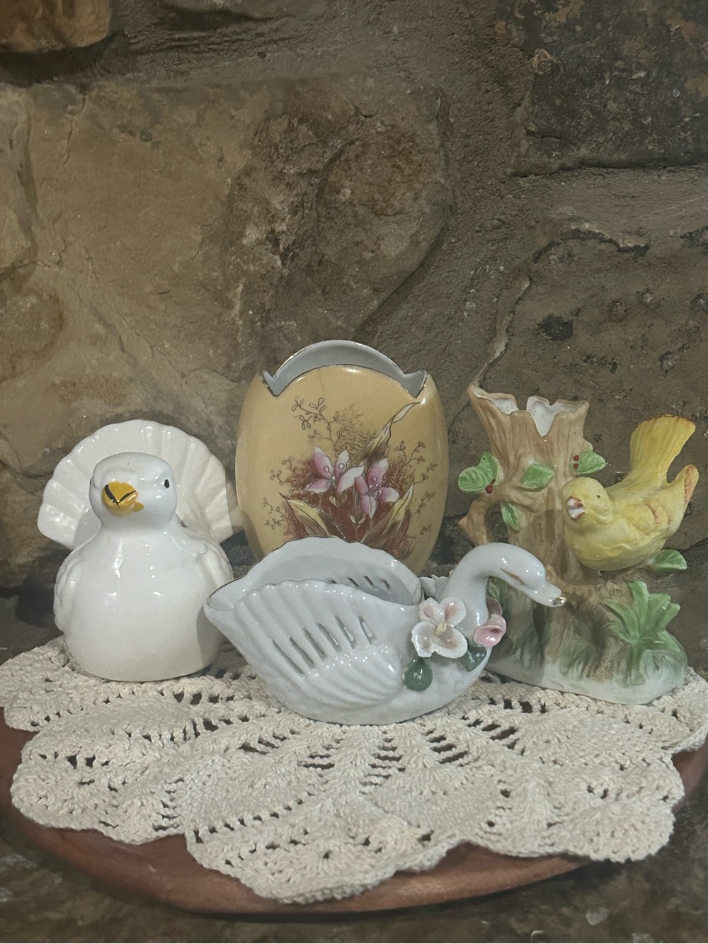 Vintage Decor Planter Bundle - Set of 4